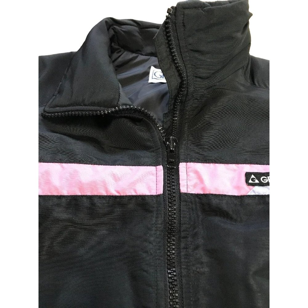 Gerry Black Pink Blue Women’s  Large L Coat Retro Jacket Cyclone Retro Vintage - Picture 2 of 12